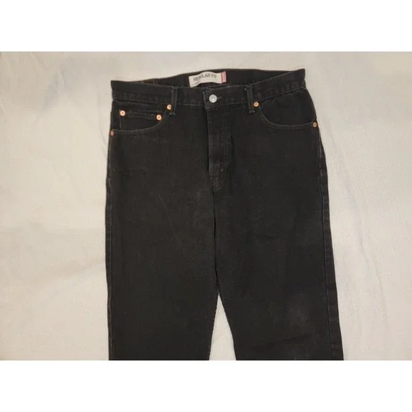 Levi's 505 jeans - Regular Fit Straight Leg -Men's   36x32 Black wash - Picture 2 of 7